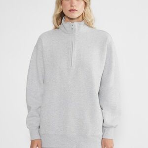 TNA SWEATFLEECE COZY FLEECE HALF ZIP